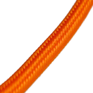 Stoffen omwikkelde kabel oranje
