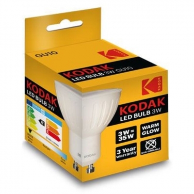 Kodak LED GU10 3W, 240L, 3000K