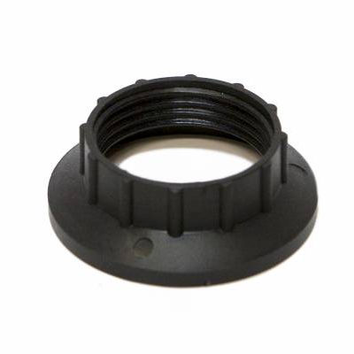 Fitting ring E14 kunststof zwart
