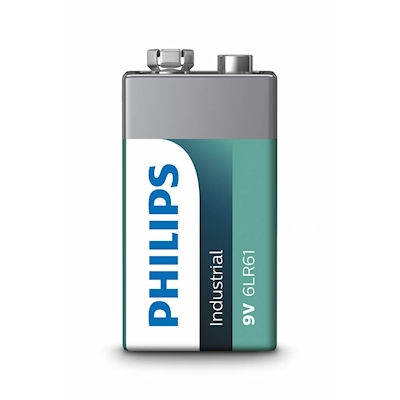 Philips Industrial 9volt/LR61 batterij