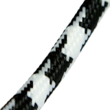 Stoffen omwikkelde kabel zwart/wit