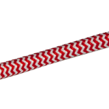 Stoffen omwikkelde kabel rood/wit