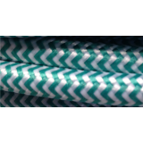Stoffen omwikkelde kabel groen/wit