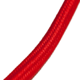 Stoffen omwikkelde kabel rood