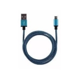 USB C kabel 1m blauw/zwart