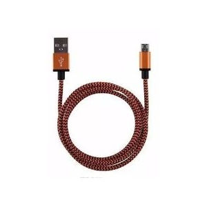 USB C kabel 1m oranje/zwart